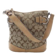 COACH コーチ シグネチャー柄 ショルダーバッグ ブラウン F13079 