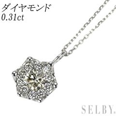 Pt900/ Pt850 ダイヤモンド ペンダントネックレス 0.31ct - メルカリ
