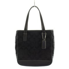 COACH コーチ ミニトートバッグ シグネチャー ブラック 黒 6087 - メルカリ