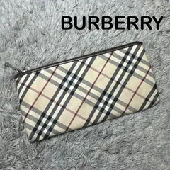 BURBERRY バーバリー ペンケース 筆箱 小物入れ ノバチェック レザーのサムネイル