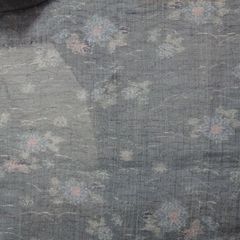 麻 着物 小千谷ちぢみ 夏花 図案 グレー お洒落 逸品 麻 着物 小千谷ちぢみ 夏花 図案 グレー お洒落 逸品 - メルカリ