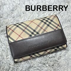 BURBERRY BLUE LABEL バーバリー 二つ折り財布 ノバチェック - メルカリ