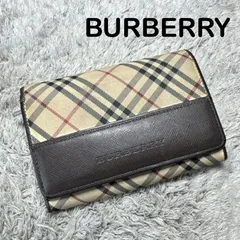 BURBERRY バーバリー 二つ折り財布 レザー ノバチェックのサムネイル