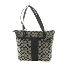 COACH コーチ シグネチャートートバッグ チャーム付き F14281 - メルカリ