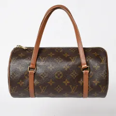 LOUIS VUITTON ルイヴィトン パピヨン26 ハンドバッグ モノグラム M51366 筒型 モノグラムキャンバス ブラウン 美品 中古 4a000806のサムネイル