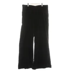 ポロ バイ ラルフローレン Polo by Ralph Lauren 近年モデル Stretch-Cotton Velvet Wide-Leg ベロアパンツ ワイド ジップフライ ビッグシルエット 18 茶色 ブラウン /XZ ■GY19のサムネイル