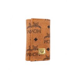 極美品 MCM エムシーエム ヴィセトス キャメル 6連キーケース PVC