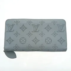 LOUIS VUITTON ルイ・ヴィトン ジッピー ウォレット マヒナ ブルーオランプ 長財布 M81643 レディース モノグラムマヒナ ブルー 水色 中古