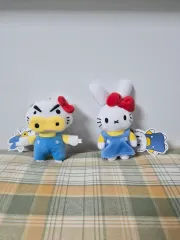 キティ・ブリブリ大魔王・キティ・ミッフィー ぬいぐるみキーリング 2点セット