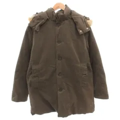 モンクレール MONCLER 00s CEZANNE セザンヌ 茶タグ ダウンコート ダウンジャケット フォックスファー フード 2 茶 ブラウン /FF ■GY18のサムネイル