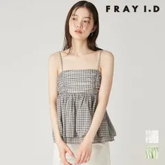 【即納】フレイアイディー FRAY I.D トップス 26春夏 バックシャンペプラムギャザーキャミソール キャミソール ミドル丈 ブラウス fwfb262104のサムネイル