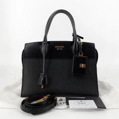 美品 プラダ ハンドバッグ CANAPA RICAMO - メルカリ