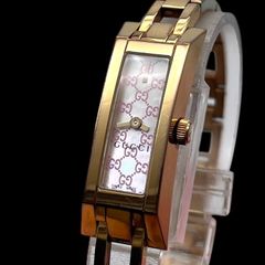 新品電池 稼働品 GUCCI グッチ レディース腕時計 110 Gリンク クォーツ
