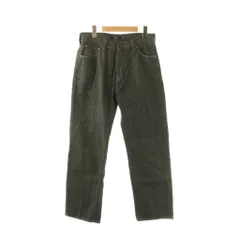 バーバリー ロンドン BURBERRY LONDON ジーンズ デニム パンツ ストレート ノバチェック レザーパッチ 31 グレー /HK ■GY42のサムネイル