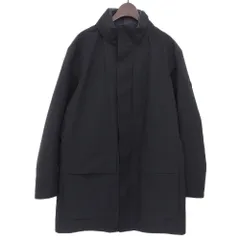 超美品 ゼニア Zegna 現行タグ VV015 ZZ10 ソフトシェル 撥水ナイロン マウンテン レイヤードコート レインジャケット  M 黒 フード付 メンズ 旅のサムネイル