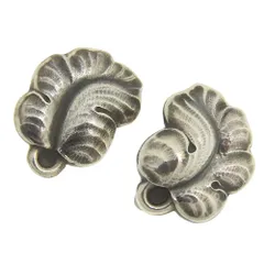 箱付超美品 ジョージジェンセン Georg Jensen 現行ロゴ 50B クレープ リーフ 葡萄の葉 シルバー925 イヤリング レア デンマーク王室 メンズ レディースのサムネイル
