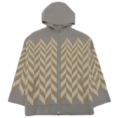 超美品 ロロピアーナ Loro Piana 現行タグ ベビーカシミア100% 肉厚ニット リバーシブル フード付き ショートコート M ほぼ未使用のサムネイル