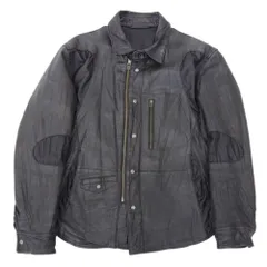 超美品 イッセイミヤケ メン ISSEY MIYAKE MEN 2013年商品 LJ019 ホースレザー ナイロン切替 ライダース ジャケット 2 M 黒 超希少 馬革 メンズ 定価280000円のサムネイル