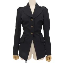 超美品 ヴィヴィアンウエストウッド Vivienne Westwood 2003年 アーカイブ商品 ギャルソン コラボ オーブボタン ジャケット UK8 38 レディースのサムネイル