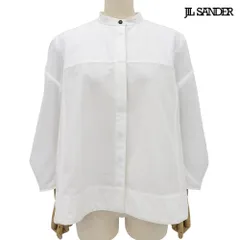 超美品 ジルサンダー JIL SANDER 2022年商品 バルーンパフスリーブ バンドカラー ブラウス 36 シャツジャケットのサムネイル