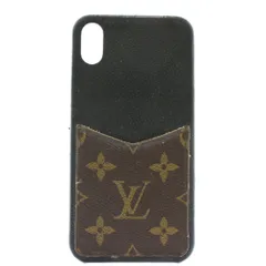 ルイヴィトン LOUIS VUITTON スマホケース カバー アイフォンケース iPhone XS Max PVC レザー モノグラム 黒 ブラック 茶色 ブラウン /XZ ■GY18のサムネイル
