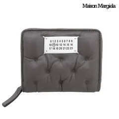 箱付未使用 メゾンマルジェラ Maison Margiela 2024AW SA1UI0032 グラムスラム エンブロイダリー ウォレット スモール グレー 定価124300円のサムネイル