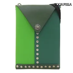 箱付超美品 トーガプルラ TOGA PULLA 2022年商品 メタルコンチョスタッズ レザー ショルダー ポーチ ミニバッグのサムネイル