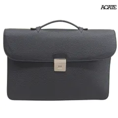 超美品 アカーテ ACATE レアカラー エストネーション別注 内側赤タグ シュリンクレザー ブリーフケース メンズ