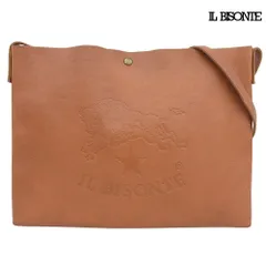 超美品 イルビゾンテ IL BISONTE 現行 54162305411 ヤケヌメ レザー ショルダー バッグ クロスボディバッグ 茶 ブラウン 定価50600円のサムネイル