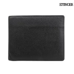 美品 エッティンガー Ettinger CP030 BILLFOLD ビルフォード ゴートレザー 二つ折り財布 薄型 スリム カプラ 黒 ブラック 箱付き 定価53900円 メンズのサムネイル