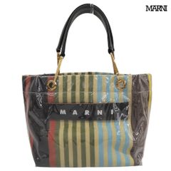 Marni glossy grip マルニ ショッピングバッグ大 - メルカリ