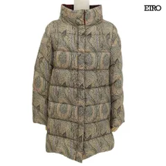 超美品 エトロ ETRO 2019年 192‐17567-9029 ペイズリー柄 ダウン ジャケット サイズ40 マルチカラー ハンガー付 レディースのサムネイル