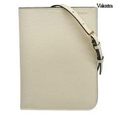 超美品 ヴァレクストラ Valextra 現行 レザー クロスボディ ソフト ドキュメント ホルダー ショルダー バッグ 白 ホワイト 定価138600円のサムネイル