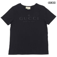 GUCCI グッチ ロゴ Tシャツ L ブラック コットン 232654 メンズ - メルカリ