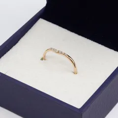IT46B4OI4F2C Vendome Aoyama ヴァンドーム青山 K10 カーブ リング 0.7g ゴールド レディース アクセサリー ジュエリーのサムネイル