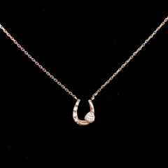 美品☆ Canal 4℃ ネックレス ホースシュー 幸運の馬蹄モチーフ
