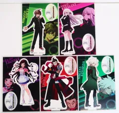 5点セット ダンガンロンパ1・2×100均 アクリルフィギュア/苗木誠・霧切響子・狛枝凪斗・罪木蜜柑・田中眼蛇夢のサムネイル