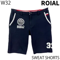 【USED／W32】ROIAL スウェットショーツ カレッジ チノ ネイビーのサムネイル