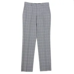 超美品 ポールスミス Paul Smith 現行黒タグ ウール チェック柄 ストレート パンツ トラウザー メンズ Sサイズのサムネイル