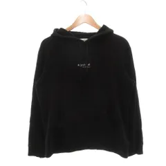 アニエスベー agnes b. アダムエロペ ADAM ET ROPE' パーカー フーディー プルオーバー M 黒 ブラック カンガルーポケット 長袖 ロゴプリント /NU ■ECG005のサムネイル