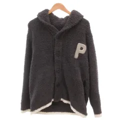 ジェラートピケ gelato pique ルームウェア カーディガン S～M グレー 長袖 フード付き Pワッペン /NL ■ECG005のサムネイル