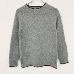 BARACUTA　ウールニットセーター　灰色　グレー　Mサイズ　古着のサムネイル