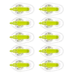 新品 プラス 修正テープ ホワイパーLT 4mm×20m 10個入 使いきり グリーン 49-570×10のサムネイル