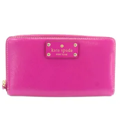 ケイトスペード KATE SPADE 長財布 ラウンドファスナー 牛革 レザー ロゴ ピンク WKRU1153 /XZ ■GY06のサムネイル