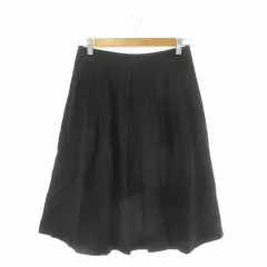 バーバリー ロンドン BURBERRY LONDON スカート 40 黒 ブラック 膝丈 プリーツ /CK56 ■GY99のサムネイル