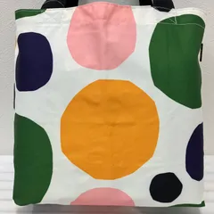 3976　marimekko　マリメッコ　ユニクロコラボ　トートバッグ　ハンドバッグ　手提げ　マルチカラー　タグ付き　未使用品