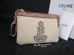 Celine セリーヌ ストラップ付き スモールポーチ ベージュ - メルカリ