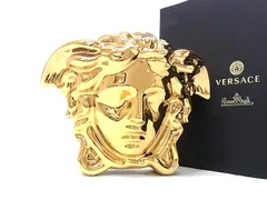 ■極美品■ VERSACE ヴェルサーチ ローゼンタール メデューサ 貯金箱 置物 オブジェ インテリア ゴールド系 BT5121のサムネイル