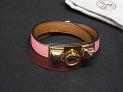 HERMES Kelly ブレスレット ゴールド金具 レッド - メルカリ