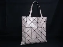■極美品■ BAO BAO ISSEY MIYAKE バオバオイッセイミヤケ ルーセント PVC トートバッグ ハンドバッグ ライトベージュ系 FX6422